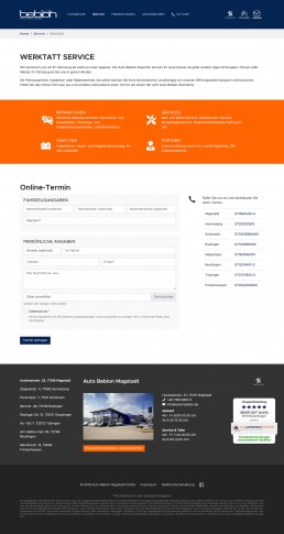 Website Typo3 - Auto Bebion - Webdesign