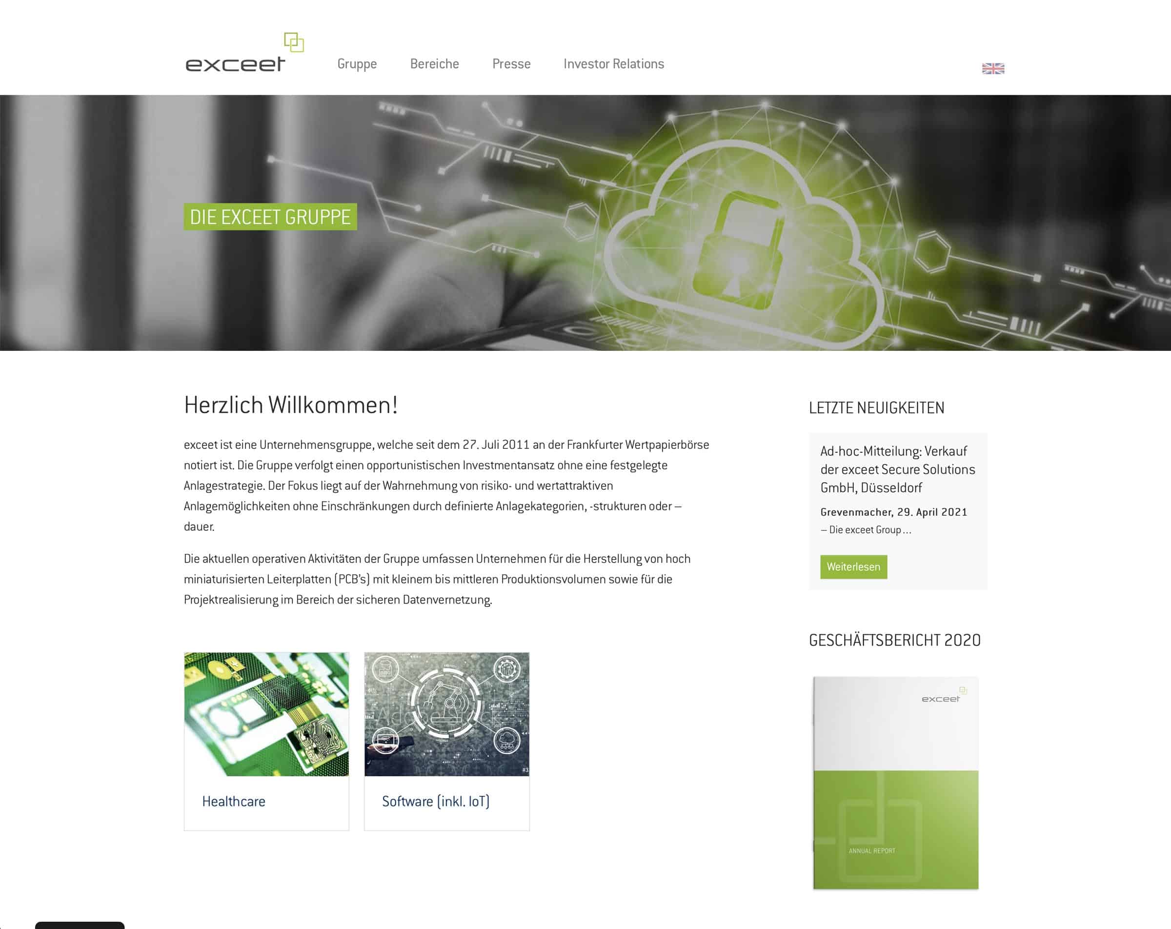 exceet Group SCA - Website Design, Webdesign, Webseite