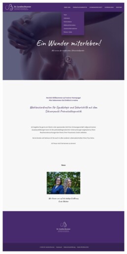 Webdesign Tirol - Webseite - Dr. Caroline Brunner