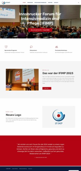 Webdesign Website Wordpress IFIMP - Innsbruck, Tirol, Andreas Huber