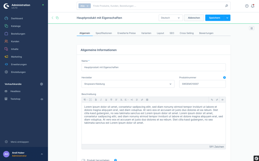 Shopware E-Commerce CMS - Online Shop - Tirol