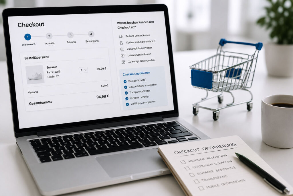 checkout optimierung warenkorb abbruch minimieren