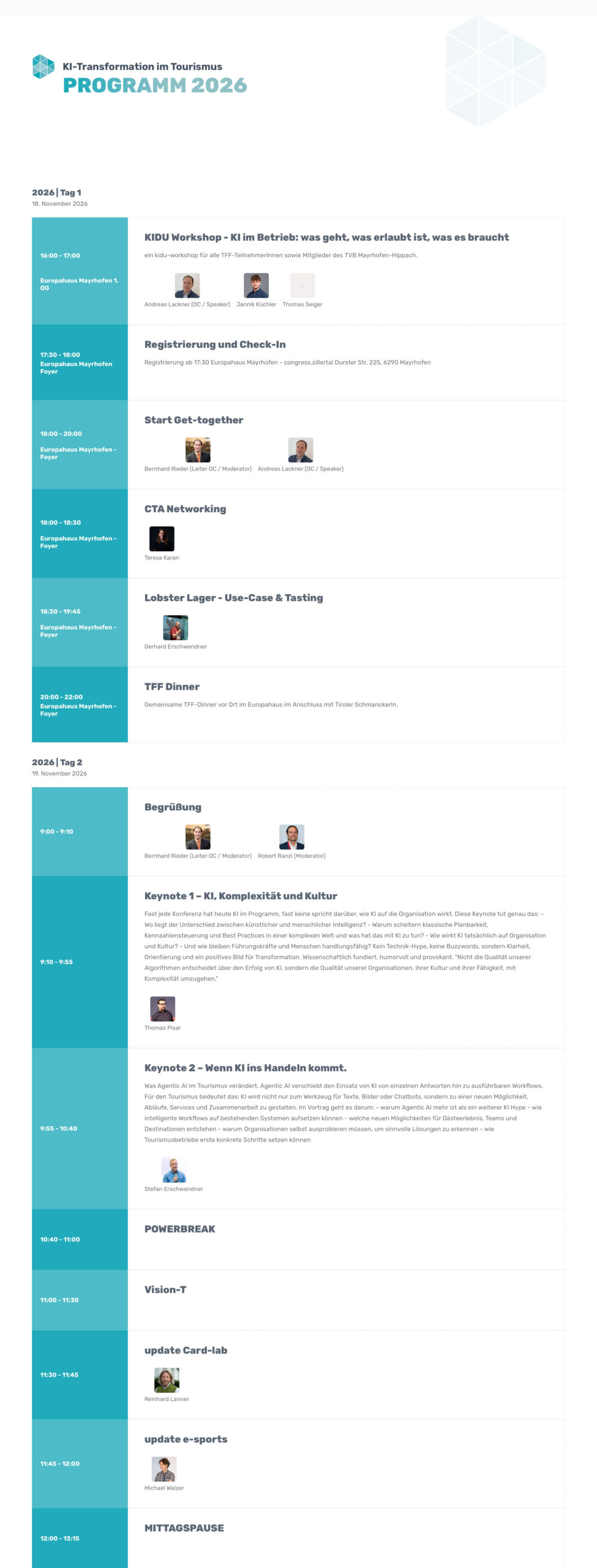 Tourismus Webseite - Webdesign Tourismfastforward