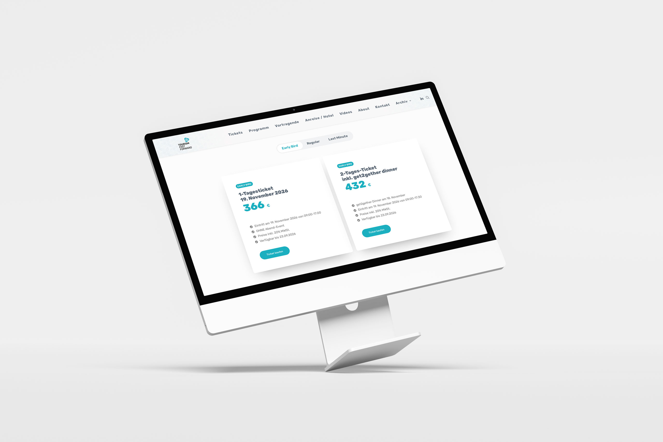 Tourismus Webseite - Webdesign Tourismfastforward